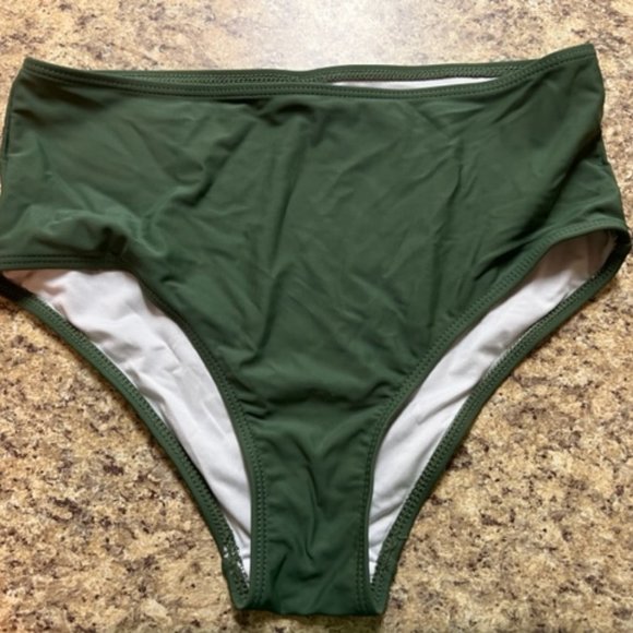 Dark Green Strappy Bikini Set - Picture 4 of 6